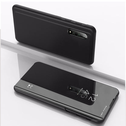 For Xiaomi Mi 10 / 10 Pro Plated Mirror Horizontal Flip Leather Case with Holder, For Xiaomi Mi 10
