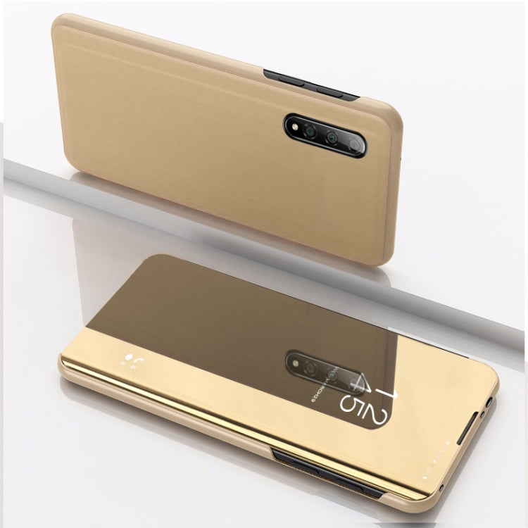 For Xiaomi Mi 10 / 10 Pro Plated Mirror Horizontal Flip Leather Case with Holder, For Xiaomi Mi 10