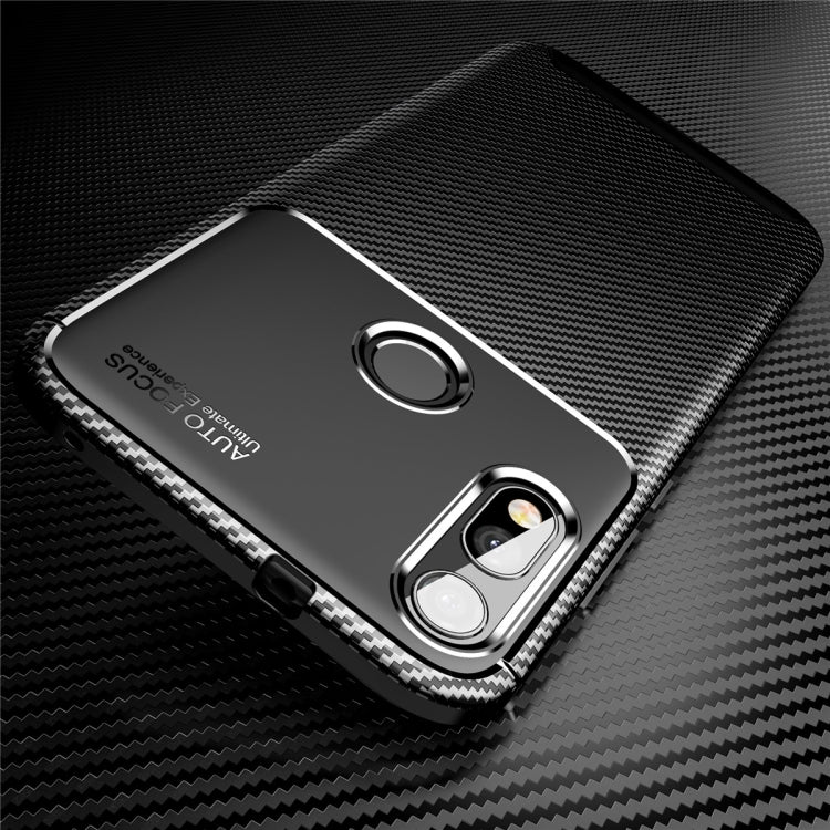 For Mootora MOTO E7 Carbon Fiber Texture Shockproof TPU Case, For Mootora MOTO E7