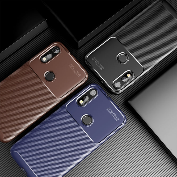 For Mootora MOTO E7 Carbon Fiber Texture Shockproof TPU Case, For Mootora MOTO E7