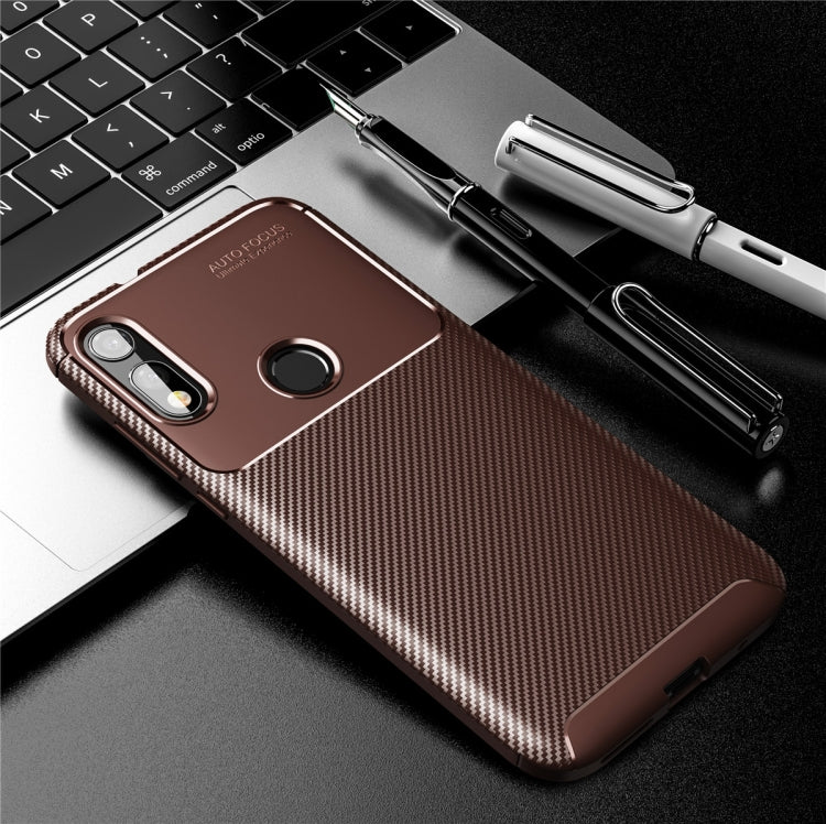 For Mootora MOTO E7 Carbon Fiber Texture Shockproof TPU Case, For Mootora MOTO E7