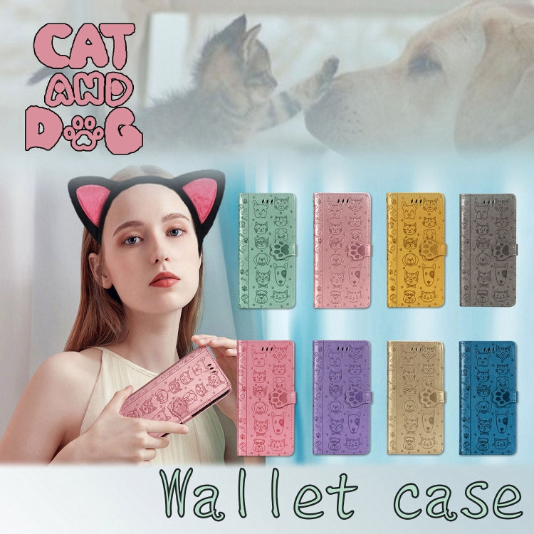 Cute Cat and Dog Embossed Horizontal Flip PU Leather Case with Holder / Card Slot / Wallet / Lanyard, For Huawei P30, For Huawei P30 Lite / Nova 4e, For Huawei Mate 30 Lite/Nova 5i Pro, For Huawei P Smart Z / Y9 Prime2019, For Huawei Honor 20          ...