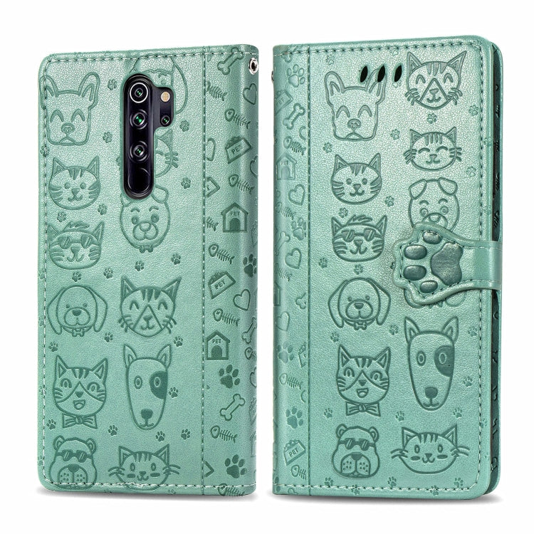 Cute Cat and Dog Embossed Horizontal Flip PU Leather Case with Holder / Card Slot / Wallet / Lanyard, For Huawei P30, For Huawei P30 Lite / Nova 4e, For Huawei Mate 30 Lite/Nova 5i Pro, For Huawei P Smart Z / Y9 Prime2019, For Huawei Honor 20          ...