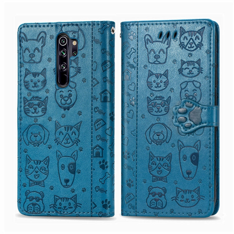 Cute Cat and Dog Embossed Horizontal Flip PU Leather Case with Holder / Card Slot / Wallet / Lanyard, For Huawei P30, For Huawei P30 Lite / Nova 4e, For Huawei Mate 30 Lite/Nova 5i Pro, For Huawei P Smart Z / Y9 Prime2019, For Huawei Honor 20          ...
