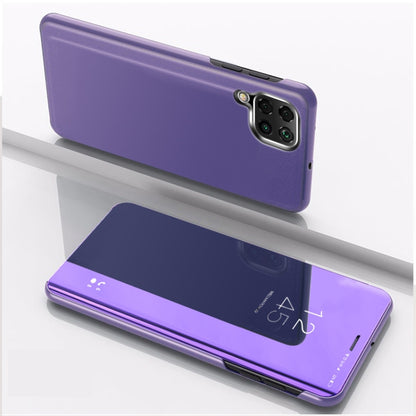 For Huawei P40 Lite/Nova 7i Plated Mirror Horizontal Flip Leather Case with Holder, For Huawei P40 Lite