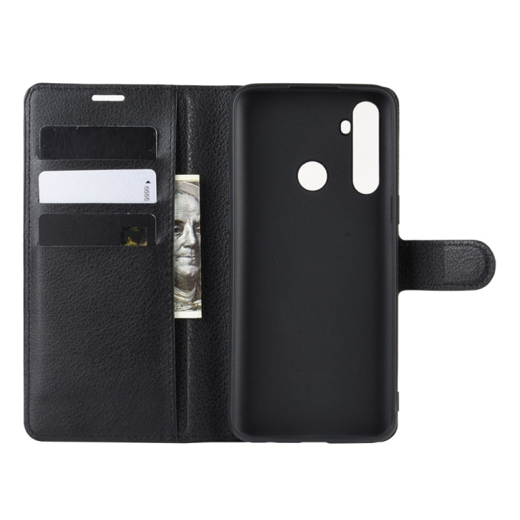 Black flip phone case with card holders and back camera cutouts
