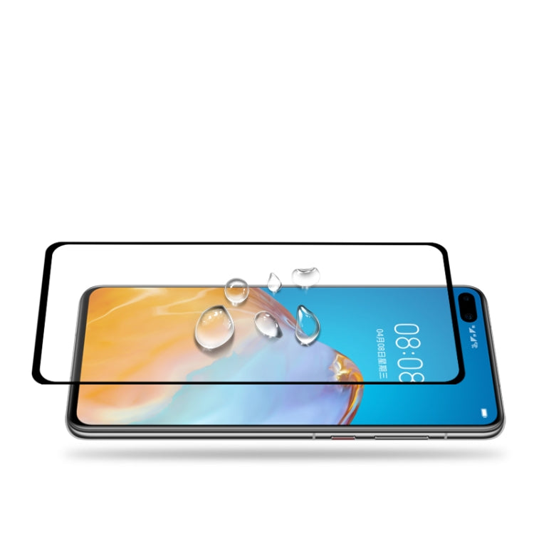 Tempered glass screen protector film, clear 2.5D glass laid over phone screen