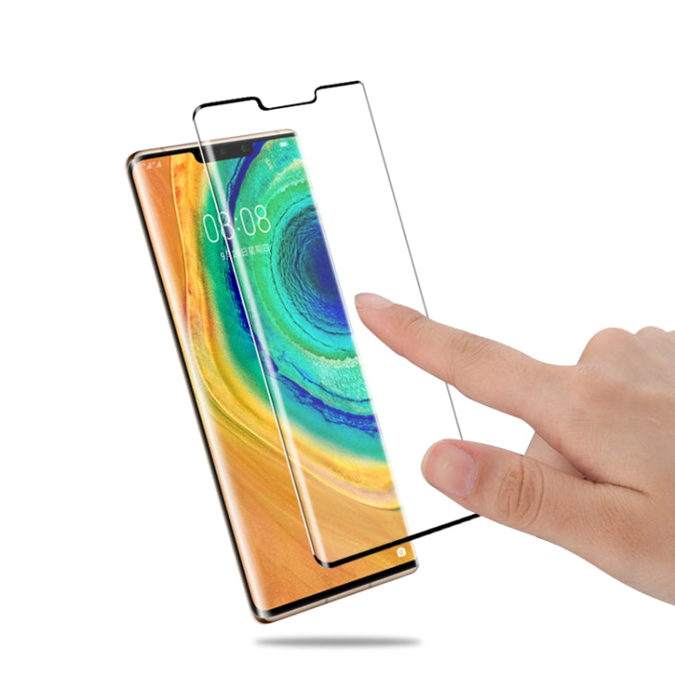 Tempered glass screen protector for Huawei Mate 30 Pro, full-glue film held for installation