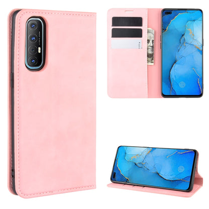 Leather wallet phone case with card slots, magnetic stand, pink for smartphone