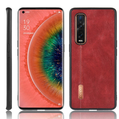 For Oppo Find X2 Pro Shockproof Sewing Cow Pattern Skin PC + PU + TPU Case, For OPPO Find X2 Pro