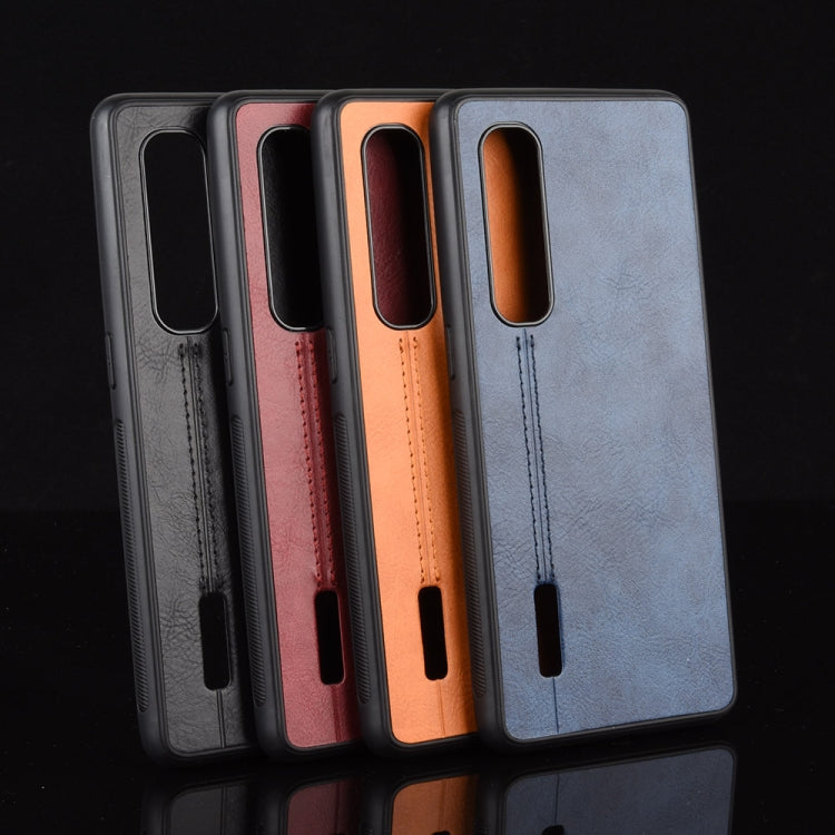 For Oppo Find X2 Pro Shockproof Sewing Cow Pattern Skin PC + PU + TPU Case, For OPPO Find X2 Pro