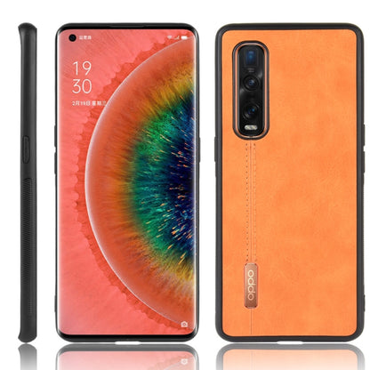For Oppo Find X2 Pro Shockproof Sewing Cow Pattern Skin PC + PU + TPU Case, For OPPO Find X2 Pro