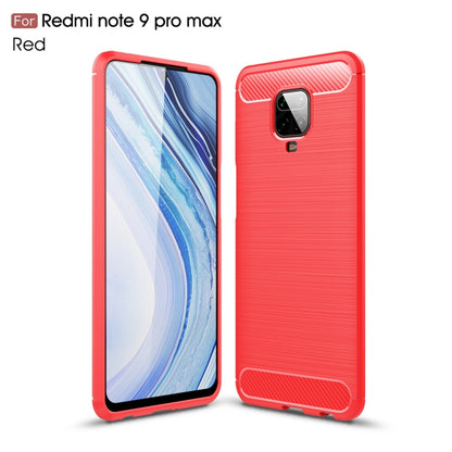 For Xiaomi Redmi Note 9 Pro Max Brushed Texture Carbon Fiber TPU Case, For Redmi Note 9 Pro Max