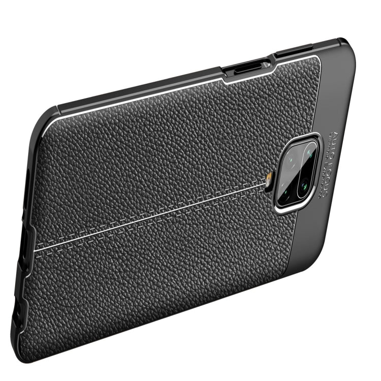For Xiaomi Redmi Note 9 Pro Max Litchi Texture TPU Shockproof Case
