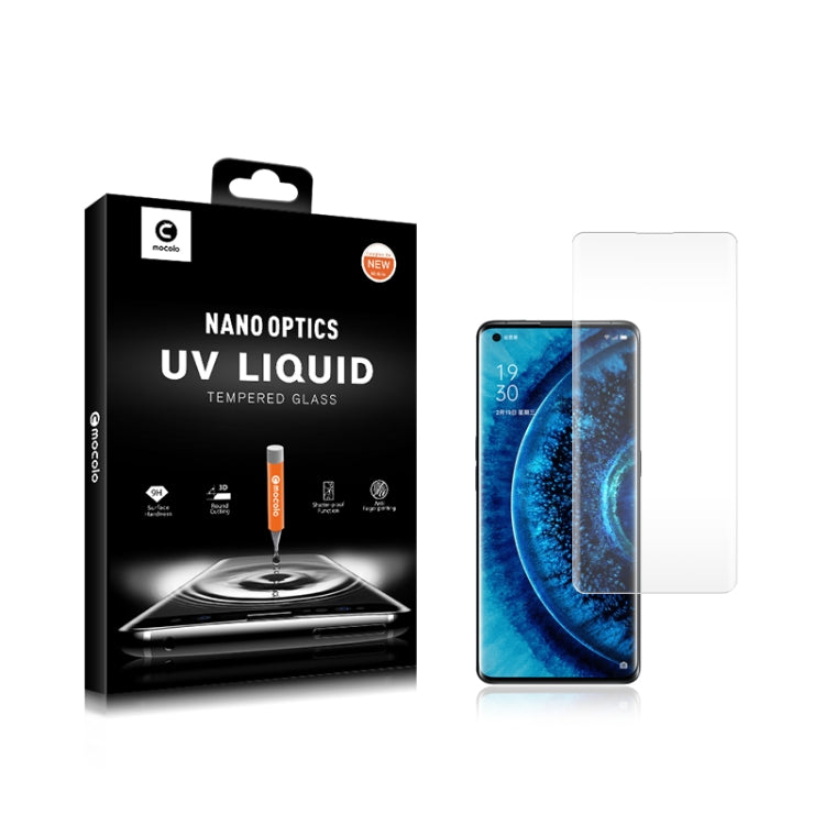 mocolo Nano Optics UV Liquid tempered glass screen protector for OPPO Find X2/X2 Pro