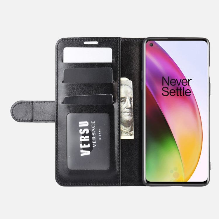 Black flip wallet phone case with card slots and front-screen opening