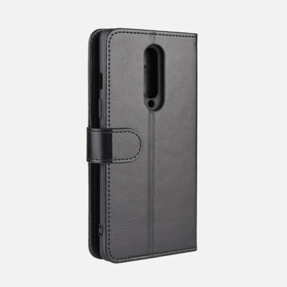 Gray flip phone case with textured finish and rear camera cutout