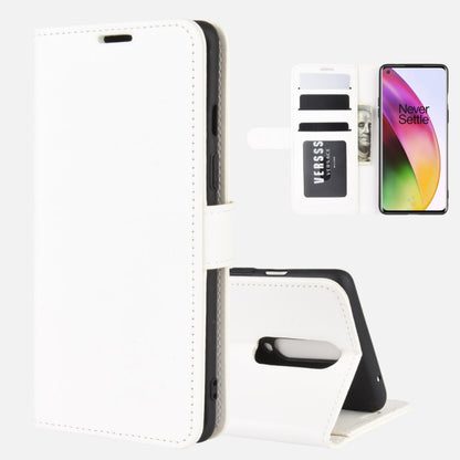 White flip phone wallet case with card slots and built-in stand