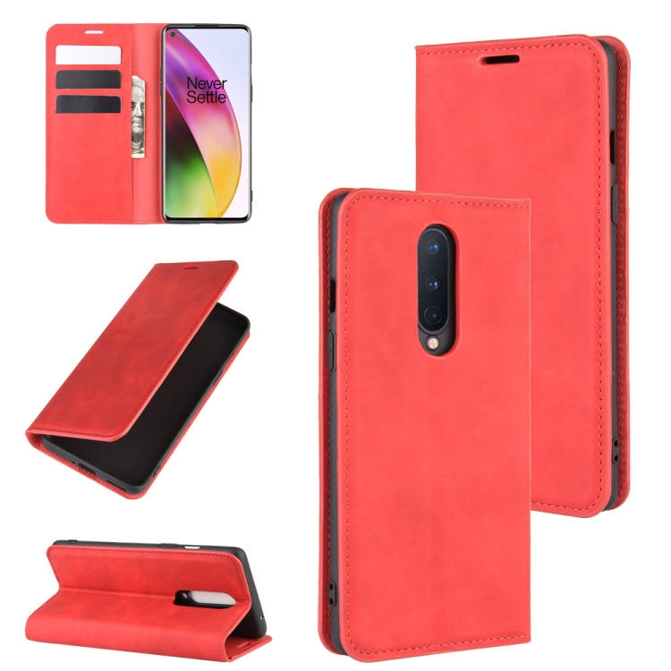 Red leather folio phone case with card slots and magnetic stand