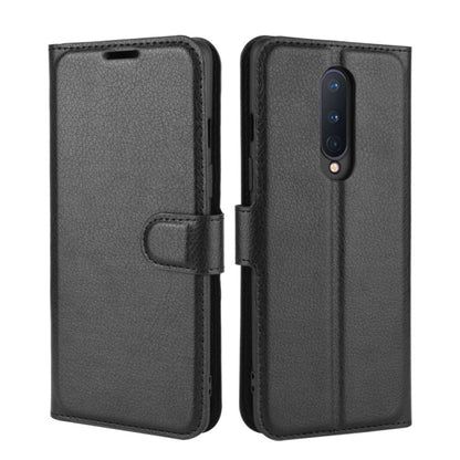 Black flip phone case set, showing front wallet panel and back camera cutout