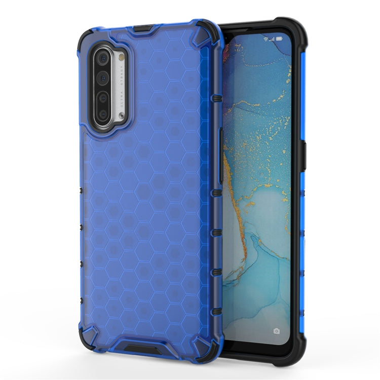 For OPPO Reno3 Shockproof Honeycomb PC + TPU Case, For OPPO Reno3 5G