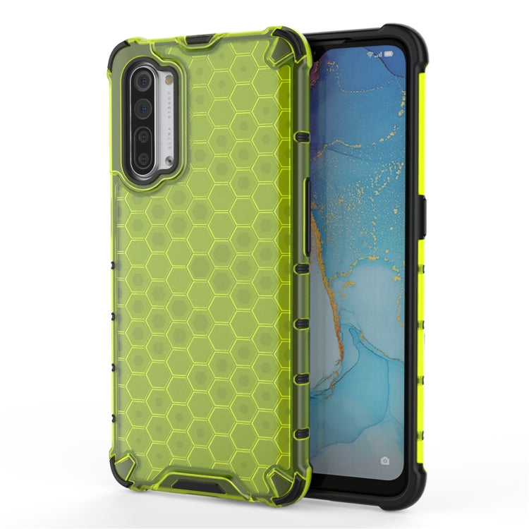 For OPPO Reno3 Shockproof Honeycomb PC + TPU Case, For OPPO Reno3 5G
