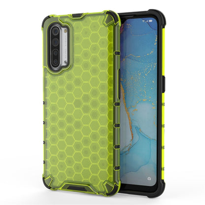For OPPO Reno3 Shockproof Honeycomb PC + TPU Case, For OPPO Reno3 5G