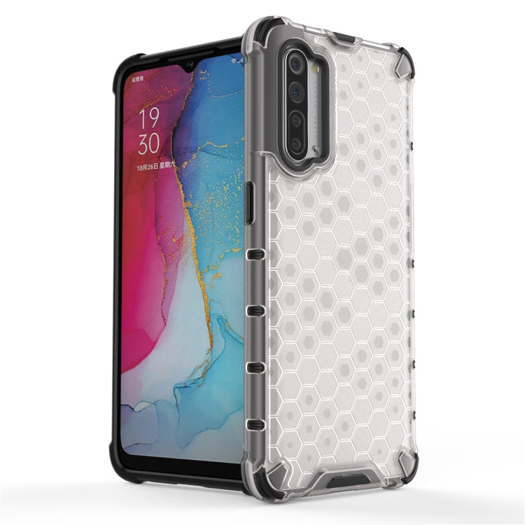 For OPPO Reno3 Shockproof Honeycomb PC + TPU Case, For OPPO Reno3 5G