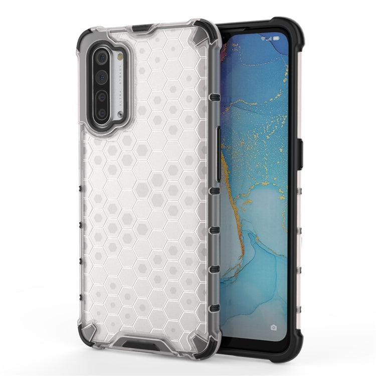For OPPO Reno3 Shockproof Honeycomb PC + TPU Case, For OPPO Reno3 5G