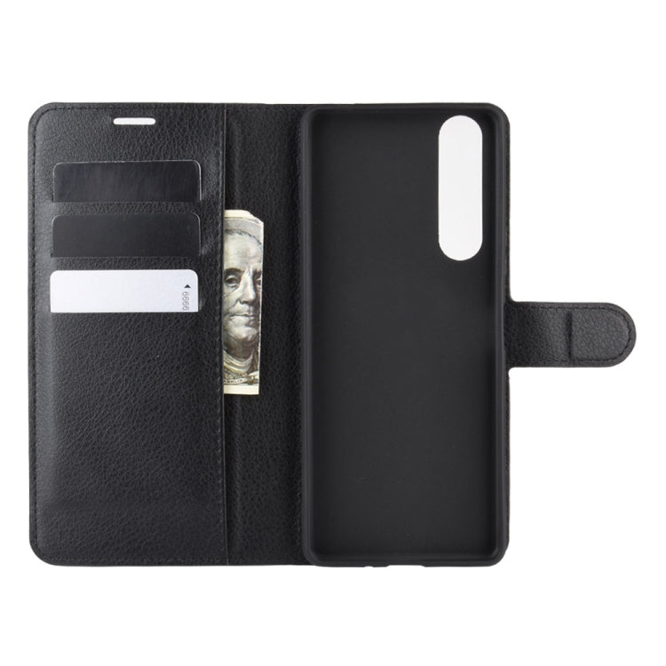 For Sony Xperia 10 II Litchi Texture Horizontal Flip Protective Case with Holder & Card Slots & Wallet