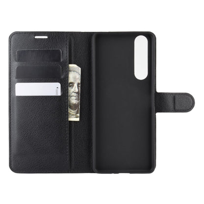 For Sony Xperia 10 II Litchi Texture Horizontal Flip Protective Case with Holder & Card Slots & Wallet