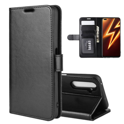 Black flip protective phone case with card holder and wallet flap, front view open