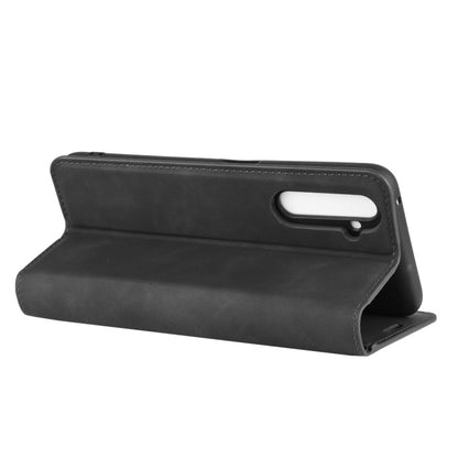 Black leather wallet phone case with stand fold and camera cutout