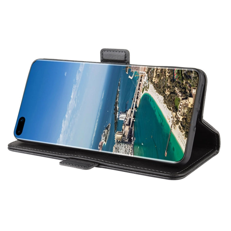 Leather flip case with kickstand stand for Huawei P40 Pro+ in dark finish