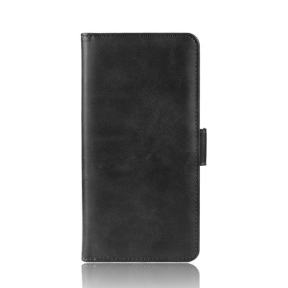 Dark leather flip phone case with side magnetic buckle for Huawei P40 Pro+