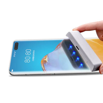 Clear 3D screen protector film for Huawei P40 Pro+ applied to phone display