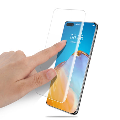 3D UV screen protector film for Huawei P40 Pro+ held in place by hand