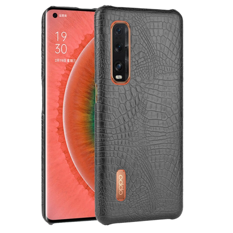 For Oppo Find X2 Pro Shockproof Crocodile Texture PC + PU Case, For OPPO Find X2 Pro