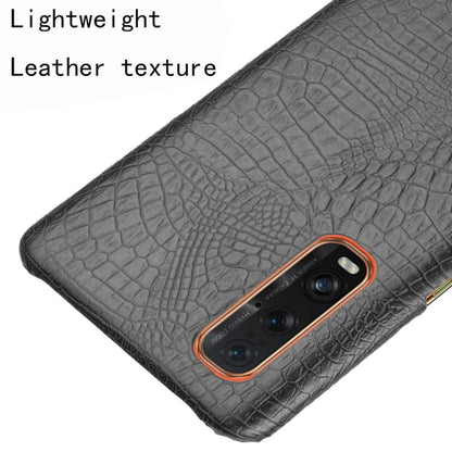 For Oppo Find X2 Pro Shockproof Crocodile Texture PC + PU Case, For OPPO Find X2 Pro