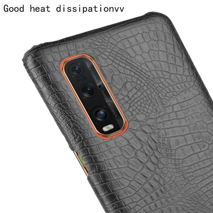 For Oppo Find X2 Pro Shockproof Crocodile Texture PC + PU Case, For OPPO Find X2 Pro