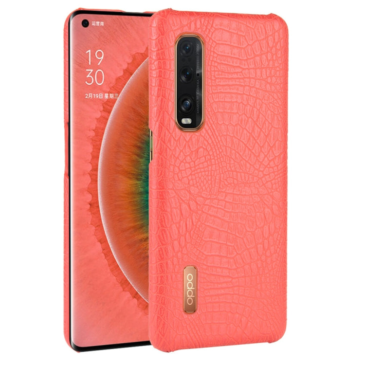 For Oppo Find X2 Pro Shockproof Crocodile Texture PC + PU Case, For OPPO Find X2 Pro