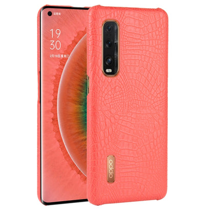 For Oppo Find X2 Pro Shockproof Crocodile Texture PC + PU Case, For OPPO Find X2 Pro