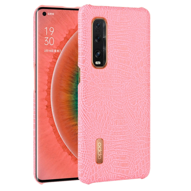 For Oppo Find X2 Pro Shockproof Crocodile Texture PC + PU Case, For OPPO Find X2 Pro