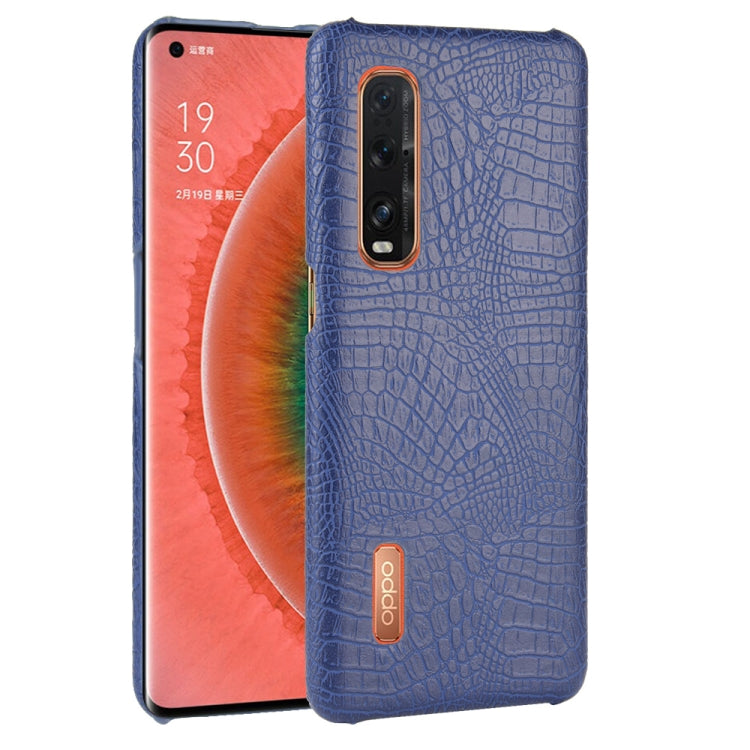 For Oppo Find X2 Pro Shockproof Crocodile Texture PC + PU Case, For OPPO Find X2 Pro