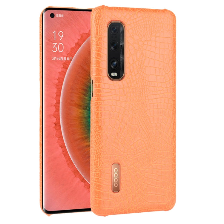 For Oppo Find X2 Pro Shockproof Crocodile Texture PC + PU Case, For OPPO Find X2 Pro