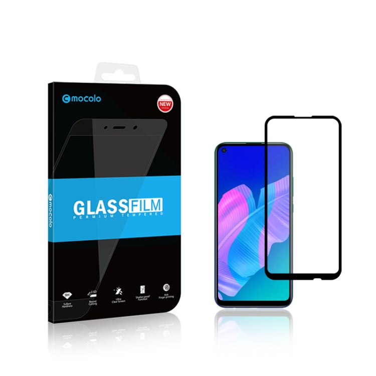 2pcs mocolo 0.33mm 9H 2.5D Full Glue Tempered Glass Film, For Huawei P40 Lite E, For Huawei P40 Lite