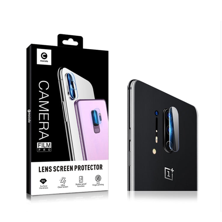2pcs mocolo 0.15mm 9H 2.5D Round Edge Rear Camera Lens Tempered Glass Film, For Oneplus 8, For Oneplus 8 Pro