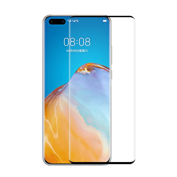 Curved tempered glass screen protector for Huawei P40 Pro, full-screen coverage