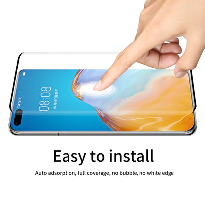 Curved tempered glass screen protector for Huawei P40 Pro, easy auto-adsorption install