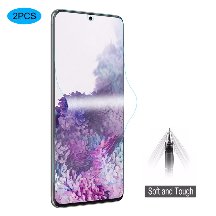 Hydrogel screen protector film for Galaxy S20, full-screen coverage, 2-pack